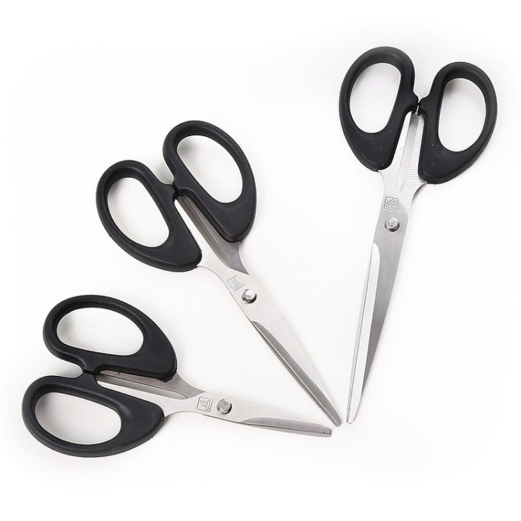 Xin you household stainless steel scissors students children handmade paper cutting knife mini art black small scissors wholesale